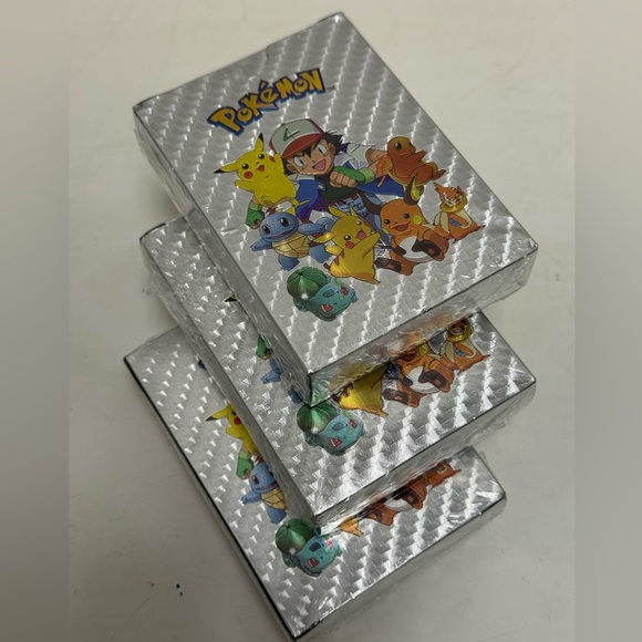 Lot of 3 X 55 Pack Pokemon Cards Silver Foil Vmax GX Energy Cards Pokemon New - Picture 2 of 13